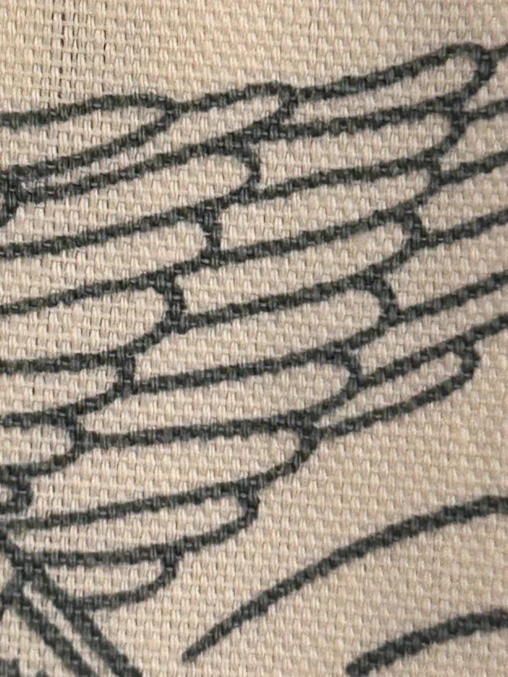 Vintage 1970s Colonial Cotton Thick Fabric Upholstery Drapery 44 x 106 inches